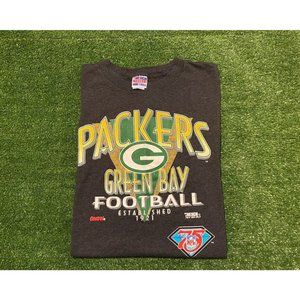 Vintage Green Bay Packers shirt mens extra large gray green 1990s Trench MFG